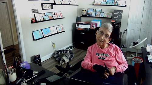 Donna and Winston in studio